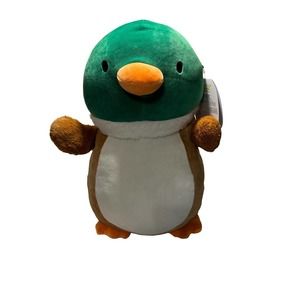 NWT RARE Black Eye Avery Mallard Duck Squishmallow 16” Hug Mees